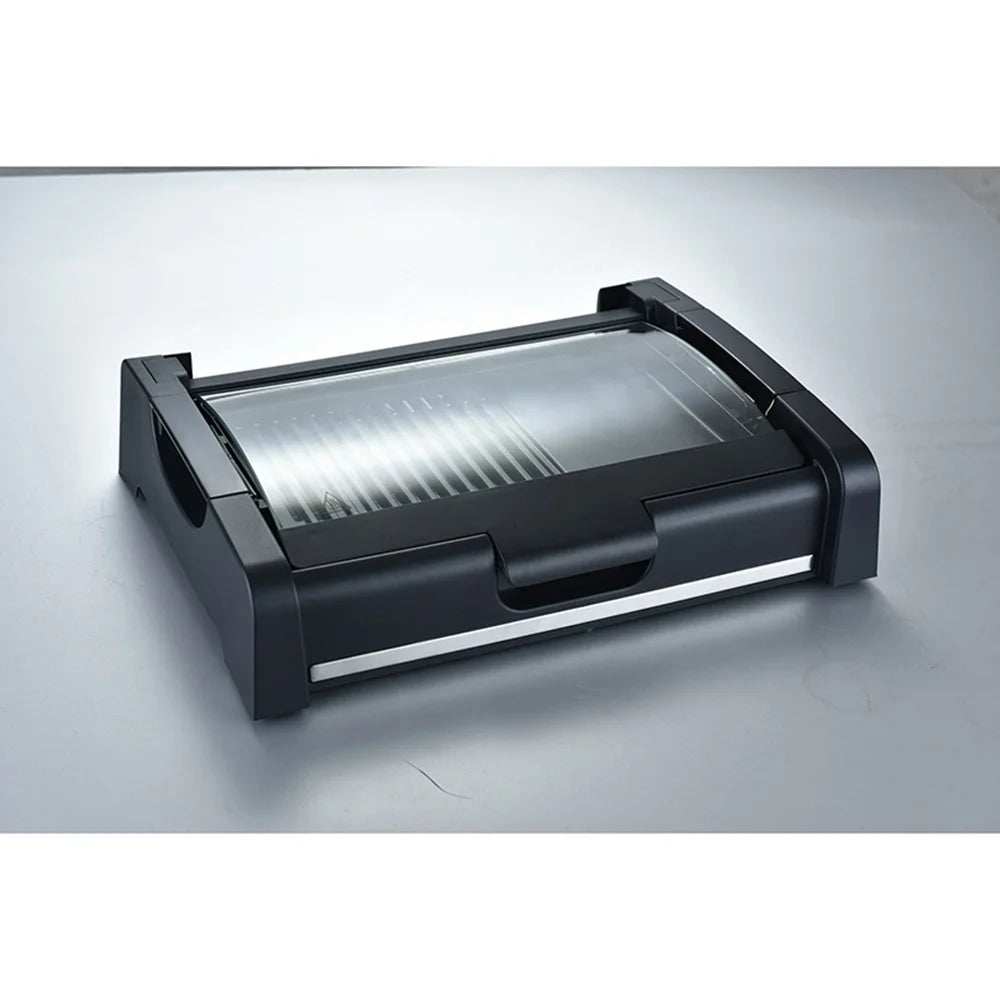 2IN1 Electric Smokeless Indoor BBQ Grill,Griddle Plates Grill with Lid,Nonstick Griddle Grill-Easy to Clean